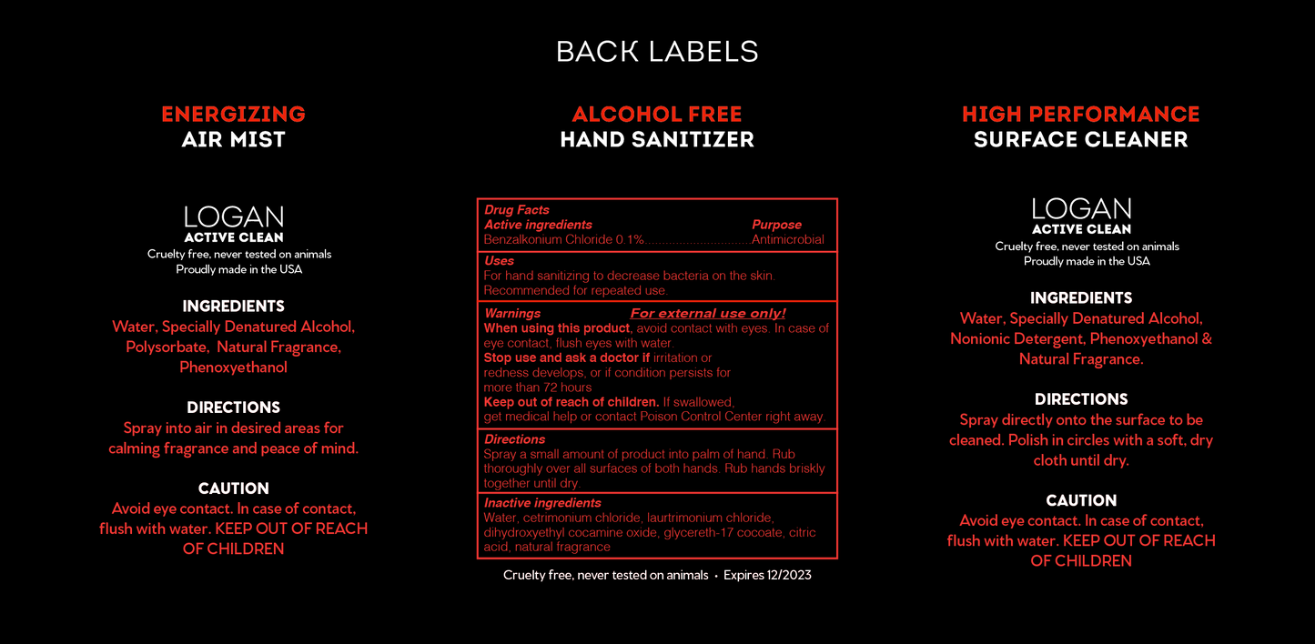 Logan Active Clean Travel Kit -On The Go